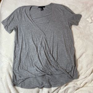 Gray Crossover Tee